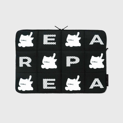 Earp Earp Letter Pattern Black Ipad/Notebook Pouch (11/13/15 inch)