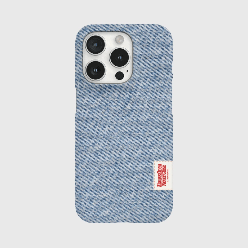 Denim Color Label Phone Case (Hard/Card Storage)