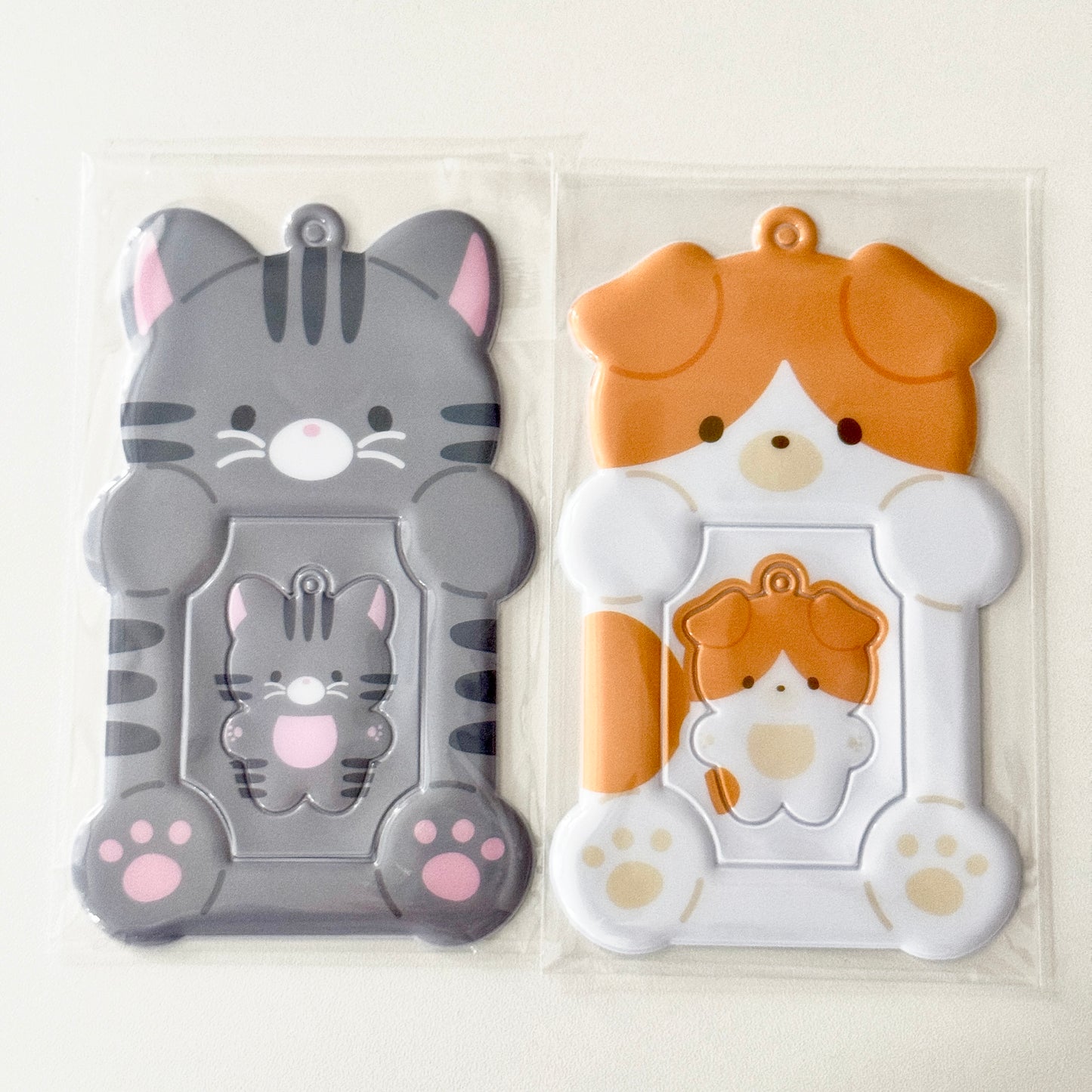 【現貨95折】Ourmotif Baby Animals Photocard Holder 卡套 #灰色貓 #橙色狗仔