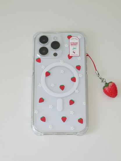 【加購價】Olivet Strawberry Pattern Clear/Magsafe Case