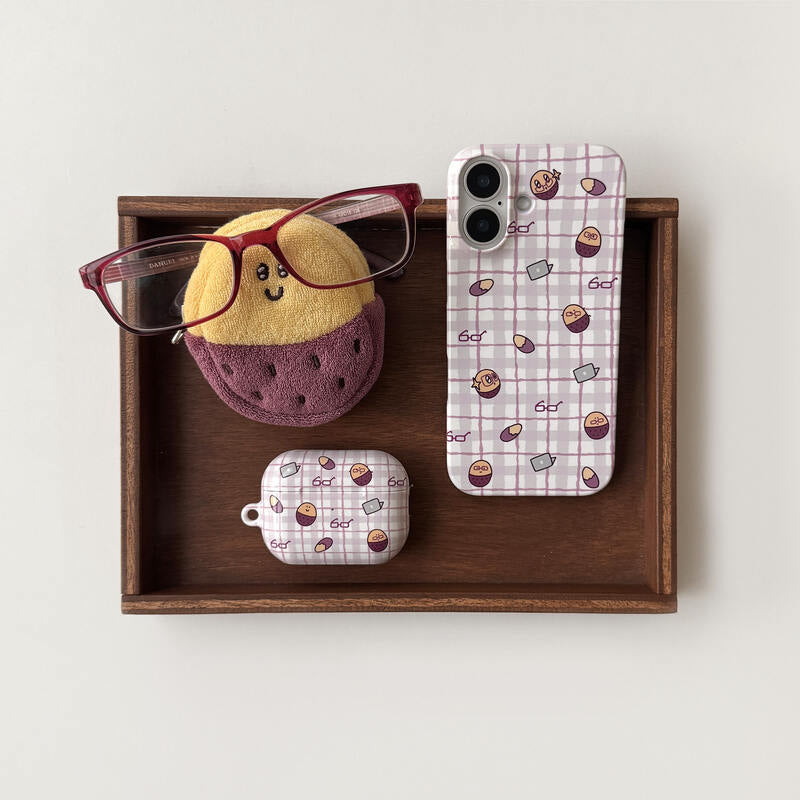 【新上架優惠🍋】Second Morning Glasses Checked Case (Hard 硬殼)