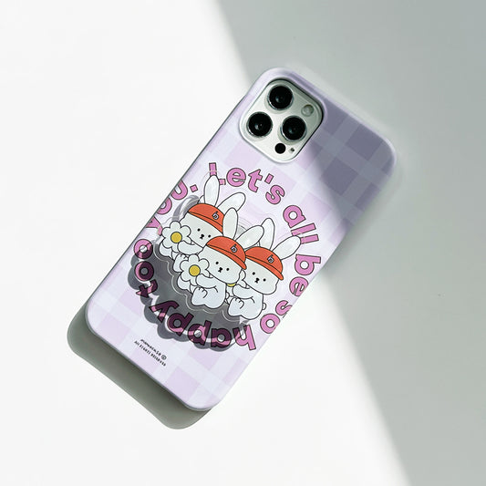 557 Happy Bunny W Phone Case (Hard 普通硬殼)