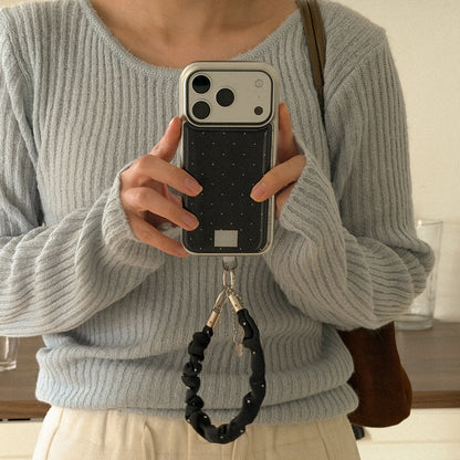 【Set】MM (Silver Bumper Case)+ Pure Silk 手機繩 (3色)