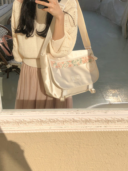 Ovuni Bon voyage messenger bag _ivory