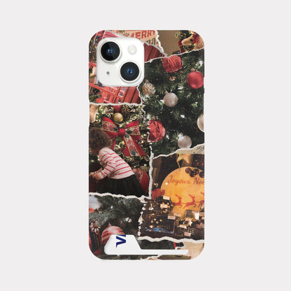 Collage Shiny Holiday Phone Case (Hard/Card Storage)