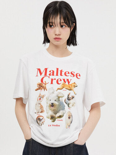 Waikei Maltese Crew T-shirt (6 Colors)