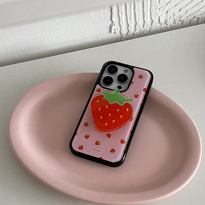 【Set】Mini Strawberry Pattern (Epoxy Bumper) + Acrylic Tok
