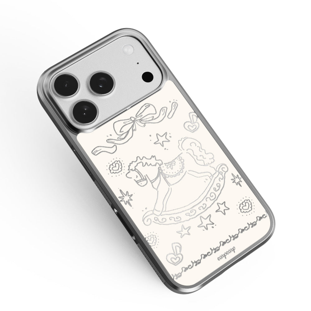 VINTAGE PONY-SILVER (MIRROR BUMPER CASE)