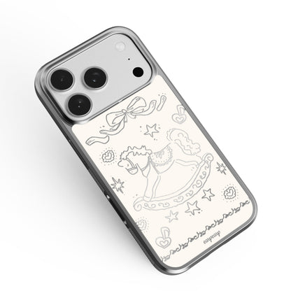 VINTAGE PONY-SILVER (MIRROR BUMPER CASE)