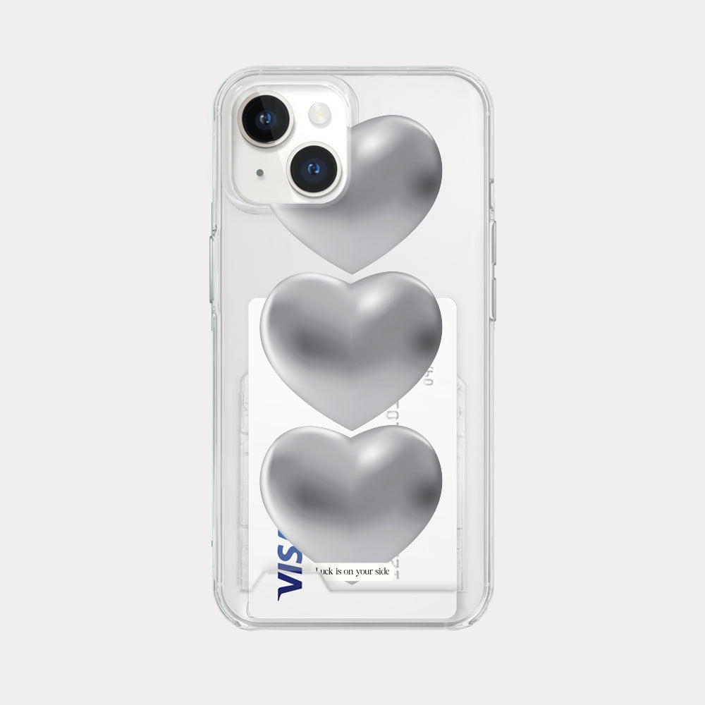 Lucky Heart Phone Case (Clear/Tank Clear/Clear card storage)