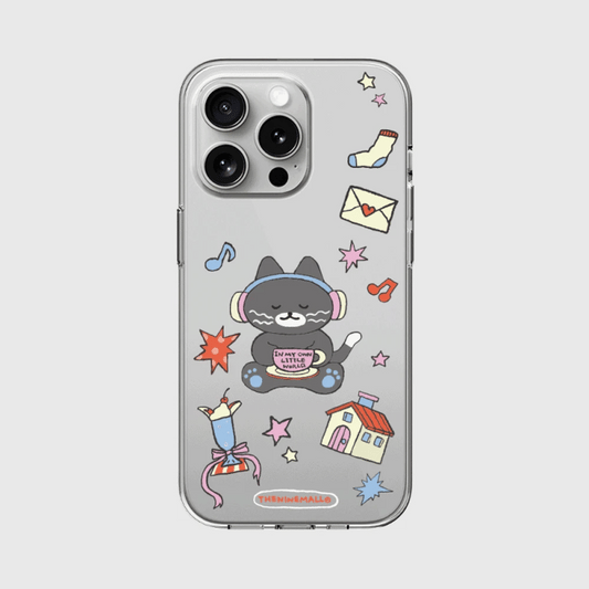Time Off Hey Cat Phone Case (Clear 透明殼)