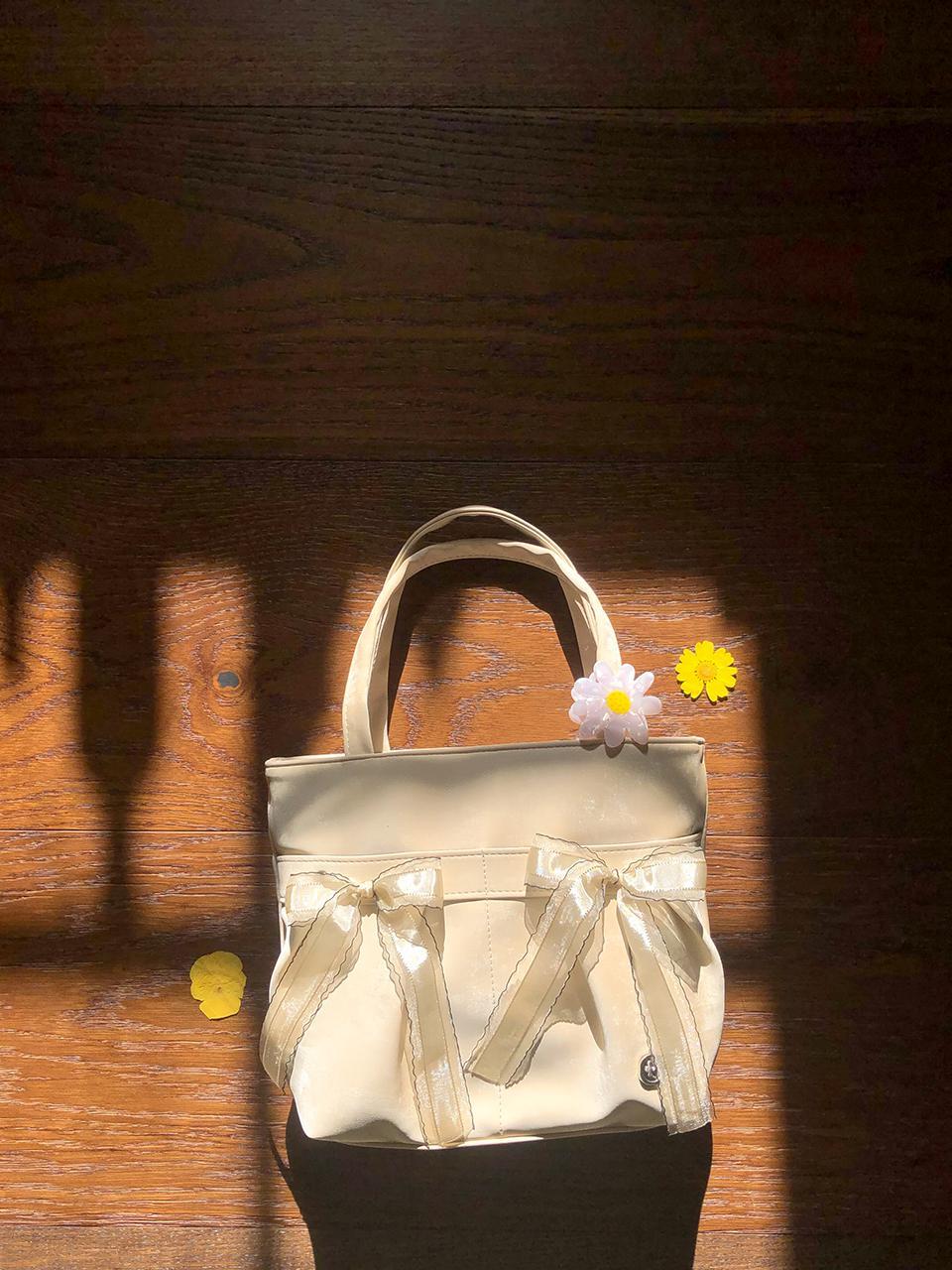 Ovuni Mini Easy Ribbon Bag_Sand beige