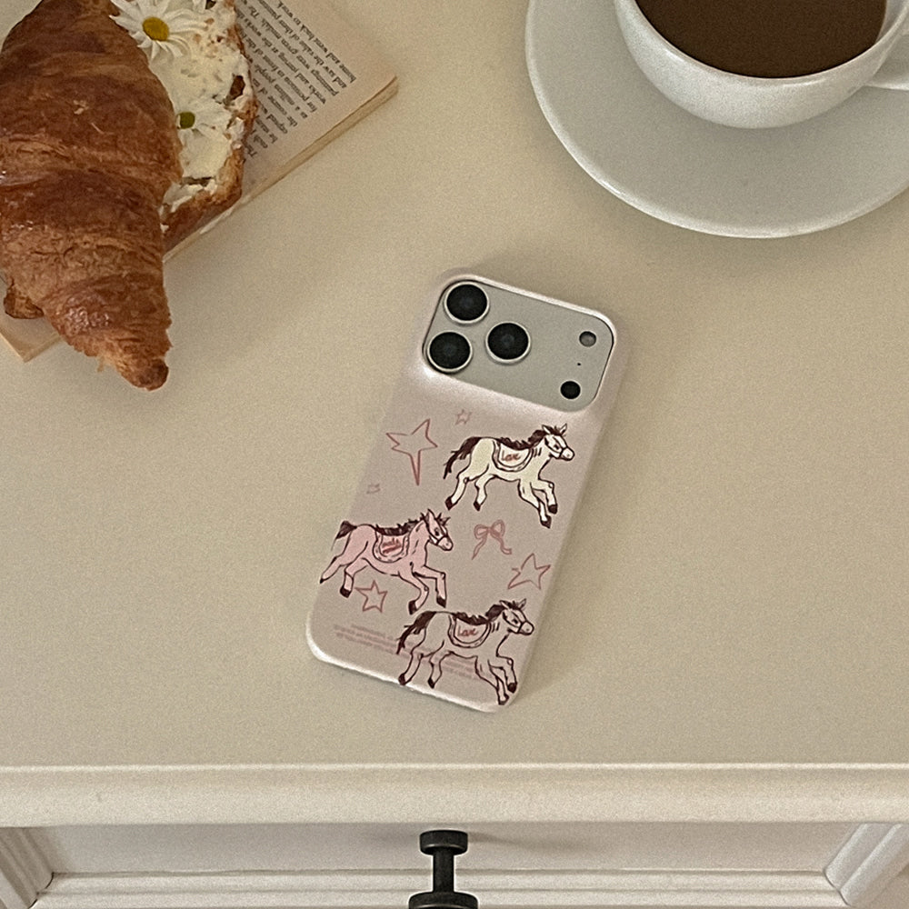 Drawing Horse Phone Case (Hard/Card Storage/Magsafe)