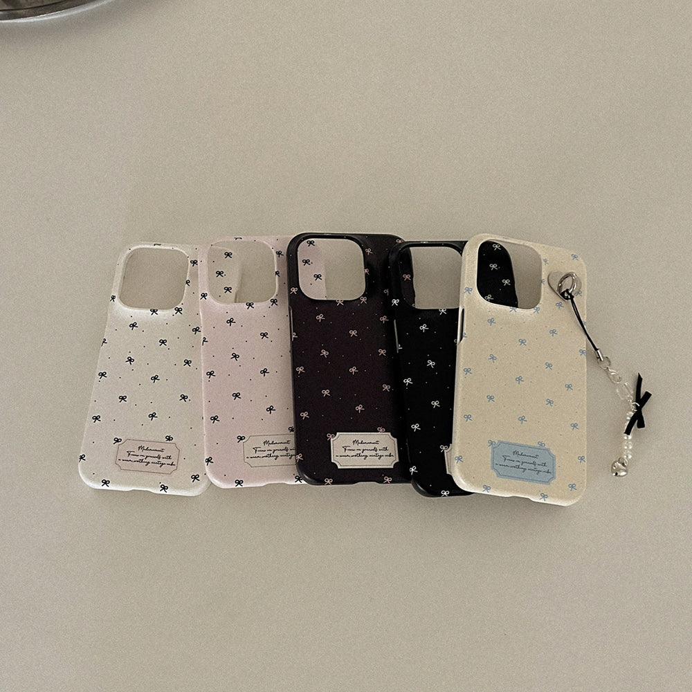 【Set】Small Ribbon Pattern (Hard 硬殼)+Tag Holder+Keyring