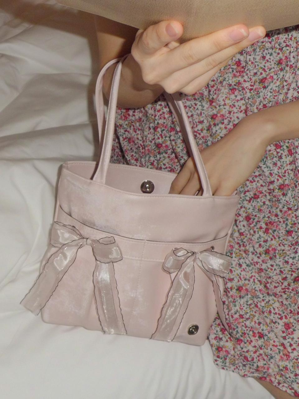 Ovuni Mini Easy Ribbon Bag_Pale pink