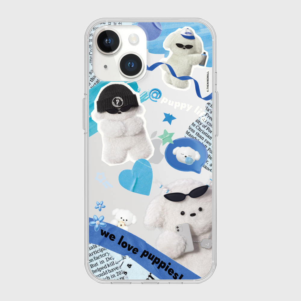 Puppy Collage Phone Case (Clear 透明殼)
