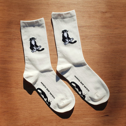 HUGINN AND MUNINN X SOCKSTAZ Sitting mo socks (3色)