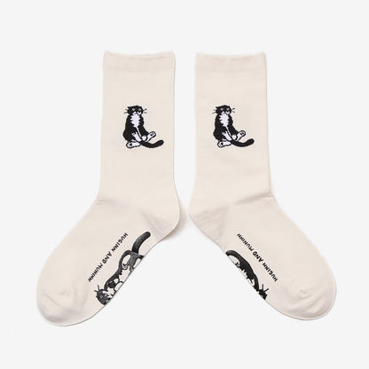 HUGINN AND MUNINN X SOCKSTAZ Sitting mo socks (3色)