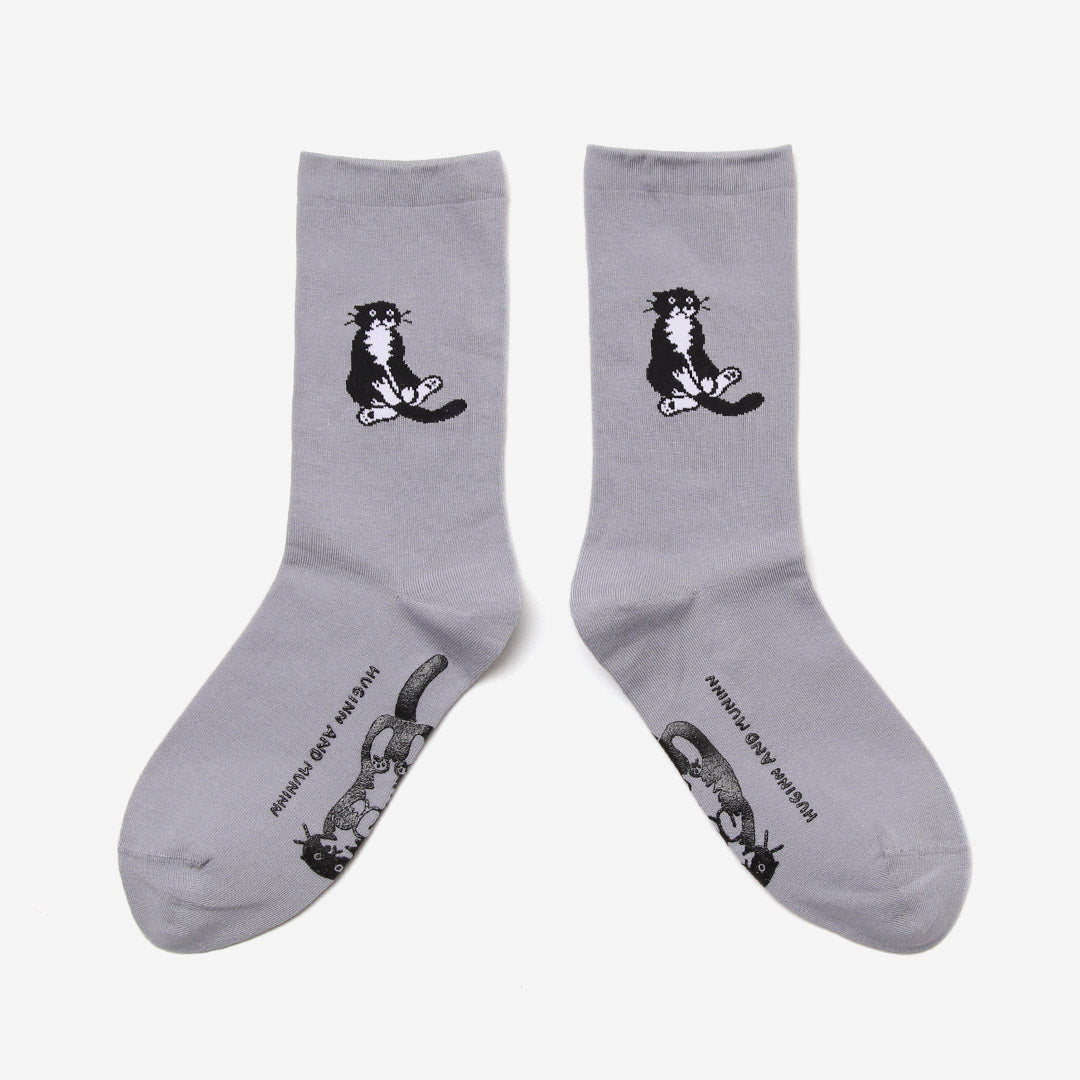 HUGINN AND MUNINN X SOCKSTAZ Sitting mo socks (3色)