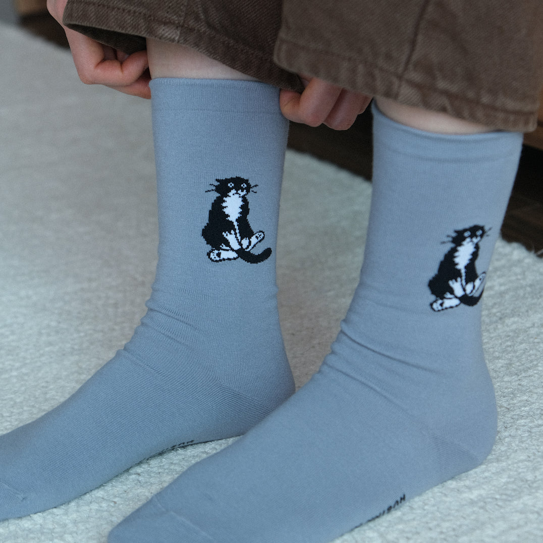 HUGINN AND MUNINN X SOCKSTAZ Sitting mo socks (3色)