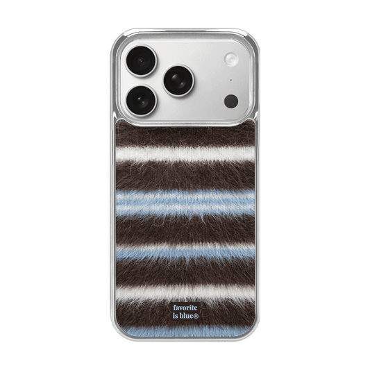 Midmaly Fuzzy Phone Case (Silver Bumper)