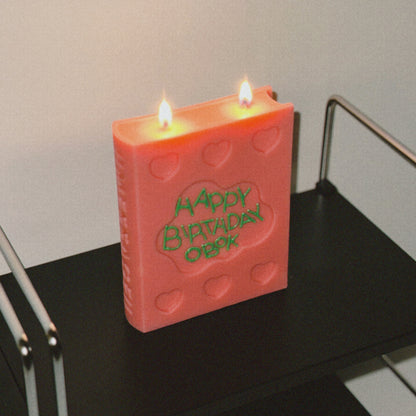 【自訂款】Message Book Candle (7色)