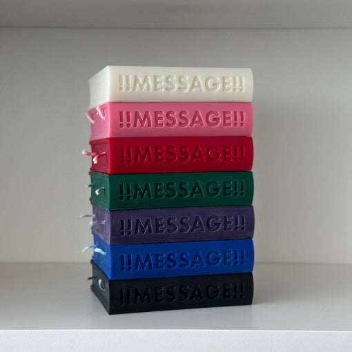 【自訂款】Message Book Candle (7色)