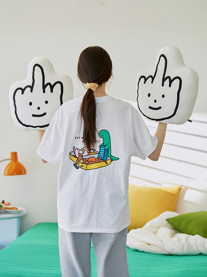 Joguman Studio Middle Finger Cushion (Throw Away)