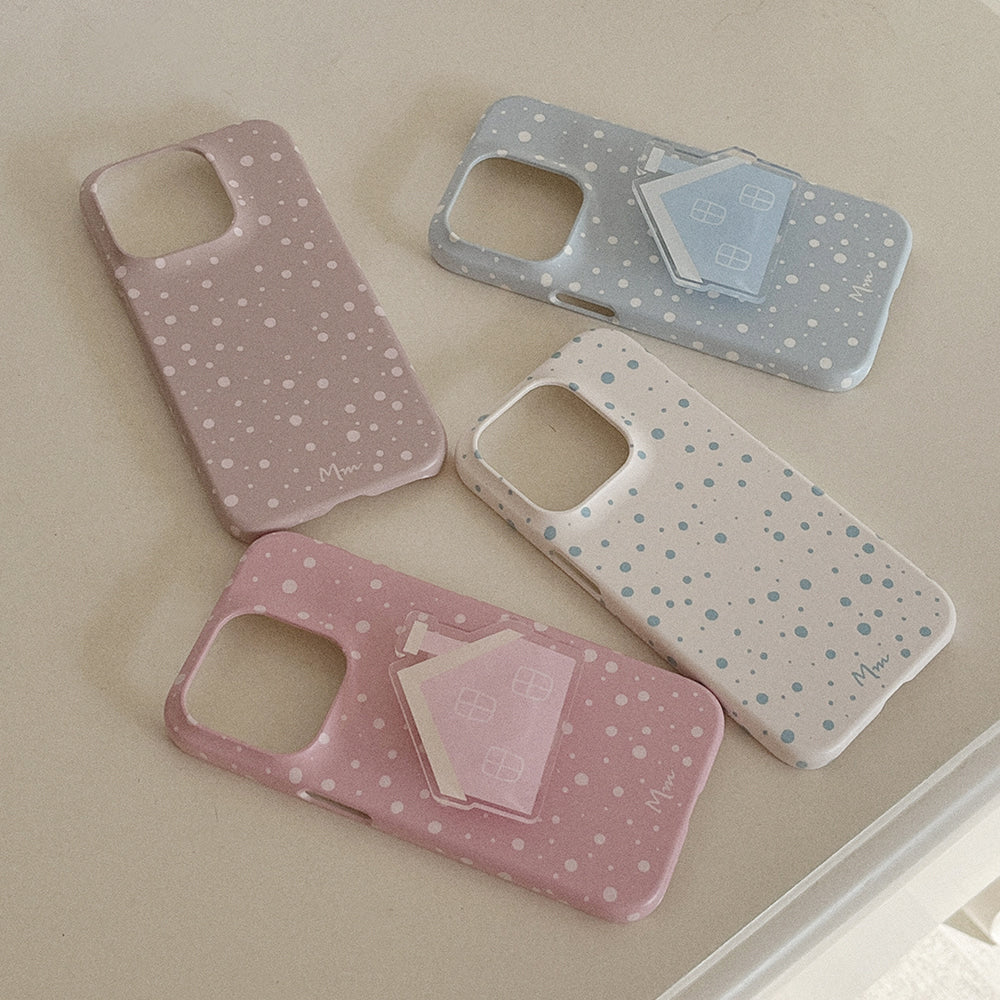 [mm] Snow Pattern Phone Case (Hard/Card Storage) (4色)