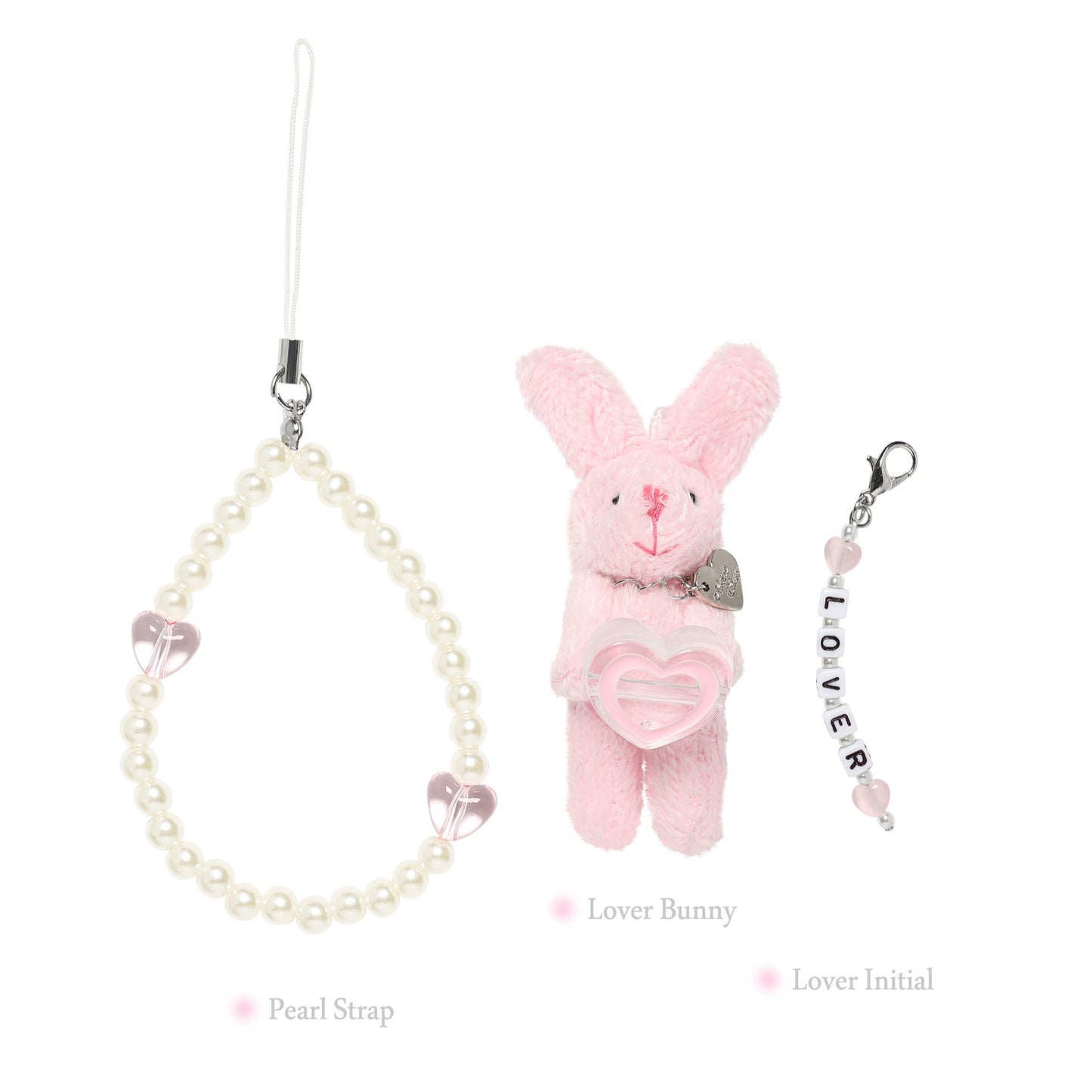 Almost Blue Lover Bunny Strap Charm