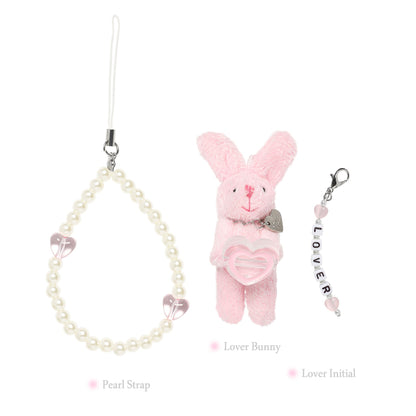 Almost Blue Lover Bunny Strap Charm