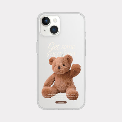 Sweet Some Teddy Phone Case (Clear/Tank Clear/Clear card storage)