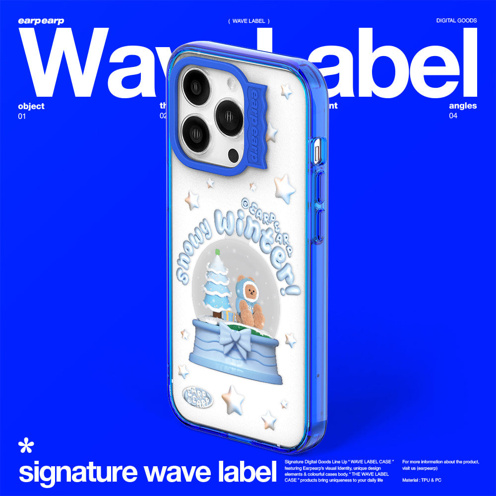 SNOWBALL COVY-BLUE (Wave Label Clear Case)