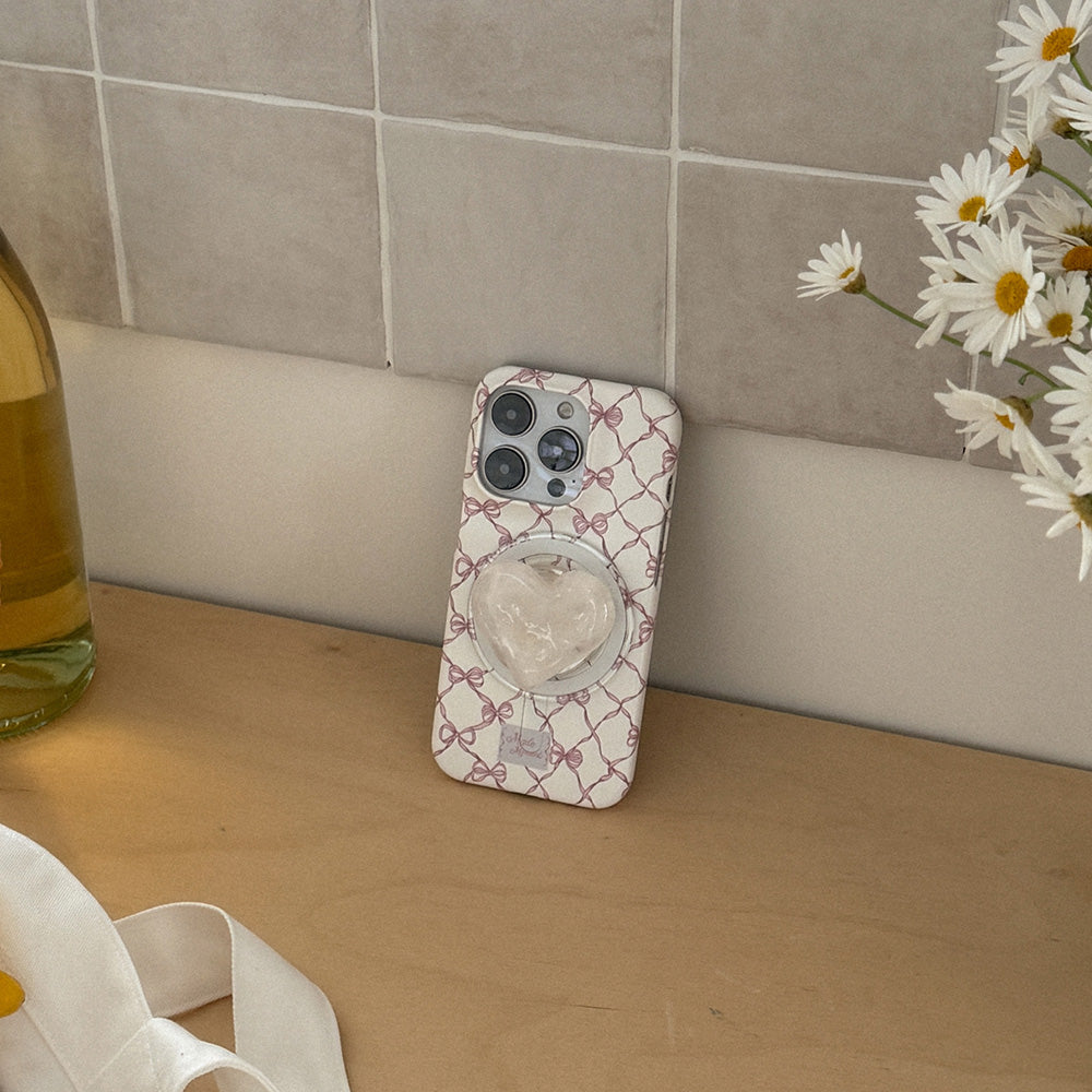 Ribbon Whimsy Phone Case (Hard/Card Storage/Magsafe) (3色)