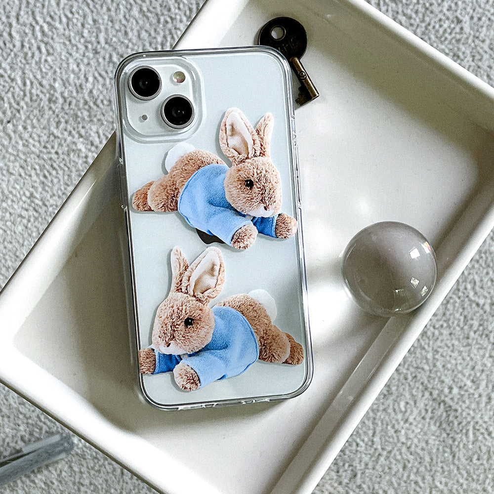 Make Happy Bunny Phone Case (Clear/Tank 透明/透明Tank款) (2色)