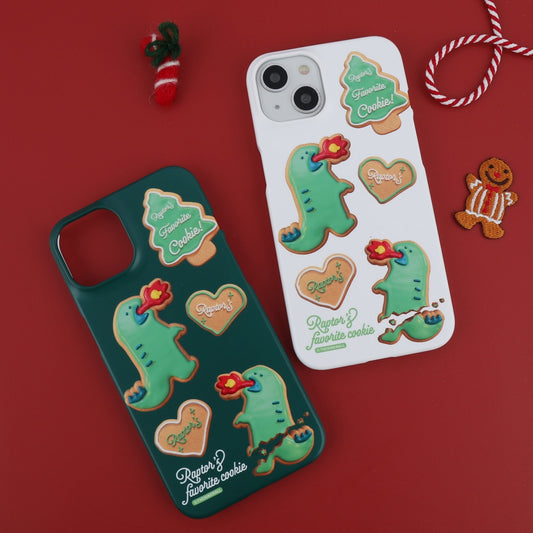 Raptor Cookie Pattern Phone Case (Hard/Card Storage)