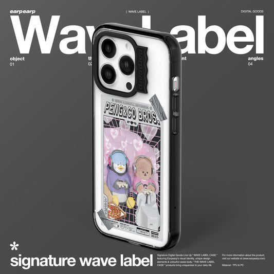 【EARP EARP X PENGSOO】GAMING PENGCO-BLACK (Wave Label Clear Case)