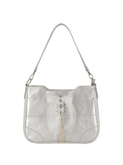 Ovuni Bustier Ribbon Bag - Silver