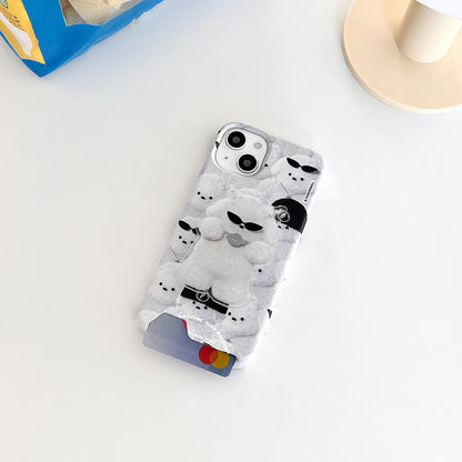 Nice Puppy Pattern Phone Case (Hard/Card Storage)