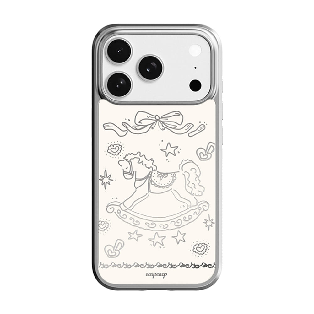 VINTAGE PONY-SILVER (MIRROR BUMPER CASE)