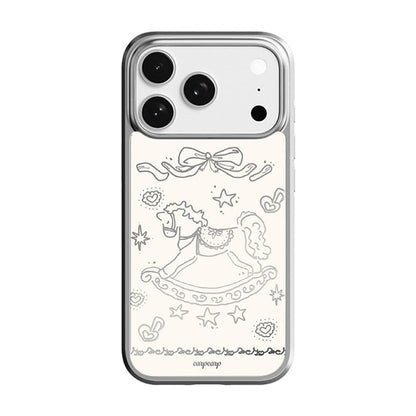 VINTAGE PONY-SILVER (MIRROR BUMPER CASE)