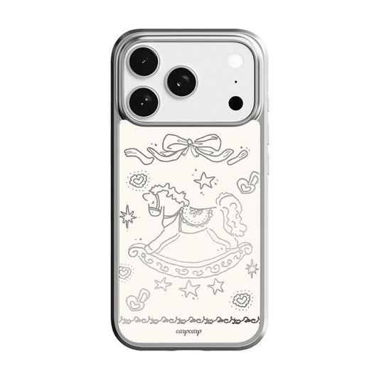 VINTAGE PONY-SILVER (MIRROR BUMPER CASE)