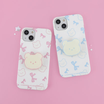 Lovely Ribbon Pattern Phone Case (Hard/Card Storage)