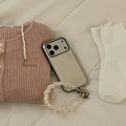 【Set】MM (Silver Bumper Case)+ Pure Silk 手機繩 (3色)