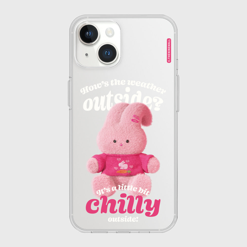 Pink Knit Windy Phone Case (Clear/Tank Clear 透明/透明Tank款)