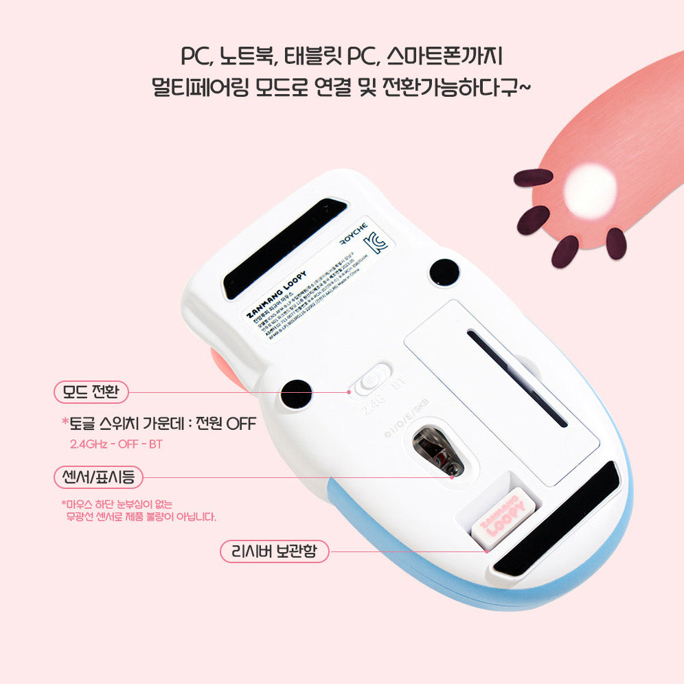 Royche Sleeping Loopy Mouse/Mousepad 無線滑鼠/滑鼠墊 – mydeermoon ☽ 韓國代購