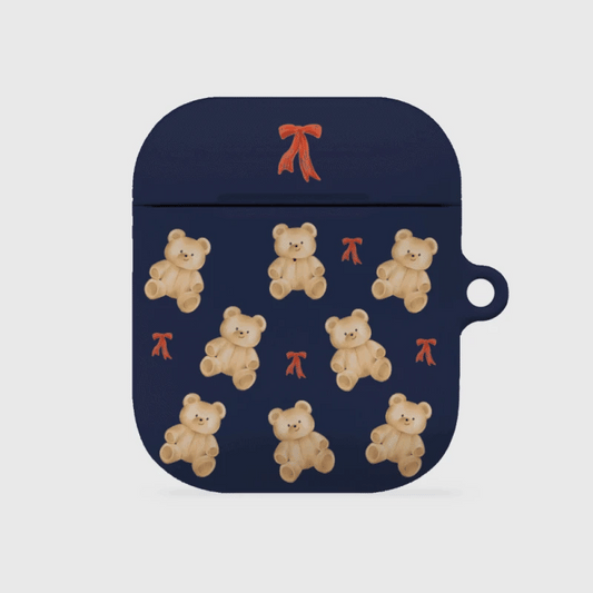 Pattern Cozy Teddy Airpods Case (Hard 硬殼)