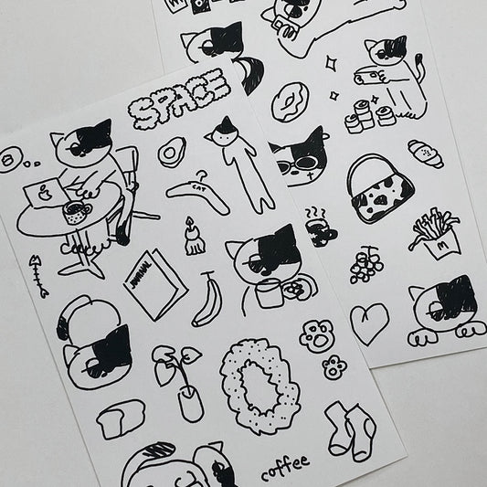 【現貨95折】Be On D Daily Drawing Sticker Ver.2 #Kitty