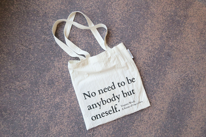 Text Cloth Bag _ Virginia Woolf