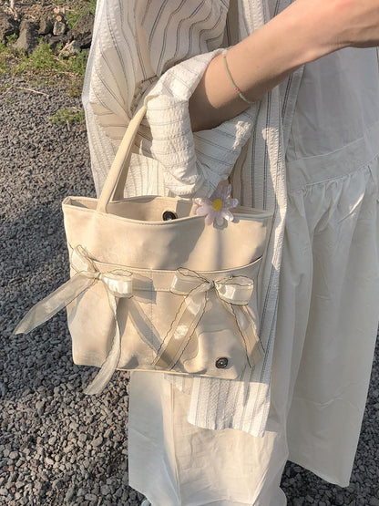 Ovuni Mini Easy Ribbon Bag_Sand beige